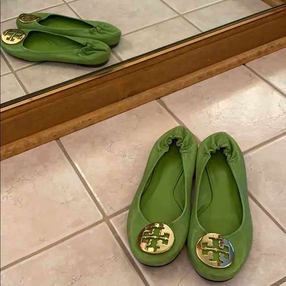 Tory Burch Shoes - LIGHT GREEN TORY BURCH FLATS SIZE 7.5